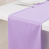 Lavender Lilac Premium Scuba Polyester Table Runner, Wrinkle Free Table Linen