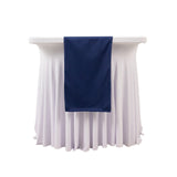 Navy Blue Premium Scuba Polyester Table Runner, Wrinkle Free Table Linen