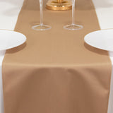 Nude Premium Scuba Polyester Table Runner, Wrinkle Free Table Linen