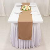 Nude Premium Scuba Polyester Table Runner, Wrinkle Free Table Linen