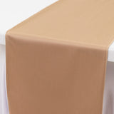 Nude Premium Scuba Polyester Table Runner, Wrinkle Free Table Linen