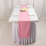 Pink Premium Scuba Polyester Table Runner, Wrinkle Free Table Linen