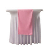 Pink Premium Scuba Polyester Table Runner, Wrinkle Free Table Linen