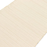 Accordion Pleated Scuba Table Runner 12x108inch Beige – Wrinkle Free & Stain Resistant#whtbkgd