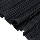 Accordion Pleated Scuba Table Runner 12x108inch Black – Wrinkle Free & Stain Resistant Textured