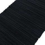 Accordion Pleated Scuba Table Runner 12x108inch Black – Wrinkle Free & Stain Resistant#whtbkgd