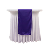 Purple Premium Scuba Polyester Table Runner, Wrinkle Free Table Linen