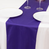 Purple Premium Scuba Polyester Table Runner, Wrinkle Free Table Linen