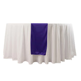 Purple Premium Scuba Polyester Table Runner, Wrinkle Free Table Linen#whtbkgd