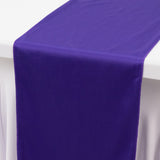 Purple Premium Scuba Polyester Table Runner, Wrinkle Free Table Linen