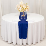 Royal Blue Premium Scuba Polyester Table Runner, Wrinkle Free Table Linen