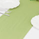 Sage Green Premium Scuba Polyester Table Runner, Wrinkle Free Table Linen