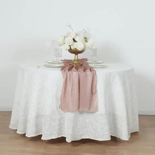 <h3 style="margin-left:0px;"><strong>Easy to Use and Maintain Rose Gold Sparkling Table Runner</strong>