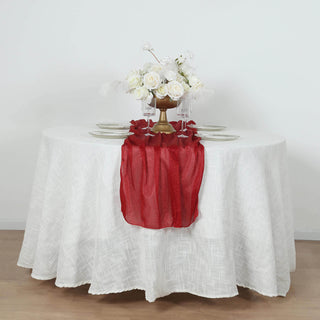 <h3 style="margin-left:0px;"><strong>Easy to Use and Maintain Red Sparkling Table Runner</strong>