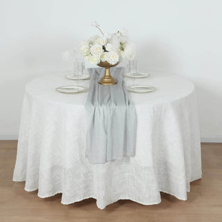 <h3 style="margin-left:0px;"><strong>Easy to Use and Maintain Silver Sparkling Table Runner</strong>