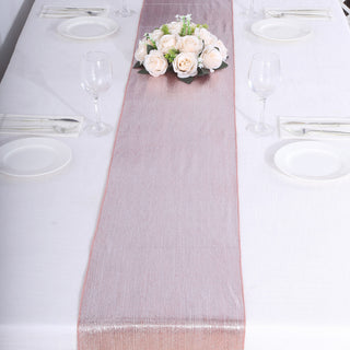 Elevate Your Event Decor with the Rose Gold Sequin Table Runner