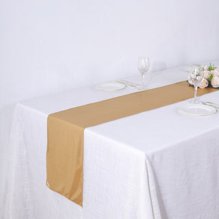 Create a Regal Atmosphere with the Gold Shimmer Sequin Table Runner