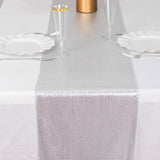 12x108inch Silver Shimmer Sequin Dots Polyester Table Runner