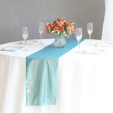 12x108inch Turquoise Shimmer Sequin Dots Polyester Table Runner