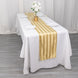 12x108inch Champagne Satin Stripe Table Runner, Elegant Tablecloth Runner