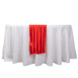 12x108inch Red Satin Stripe Table Runner, Elegant Tablecloth Runner