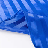 12x108inch Royal Blue Satin Stripe Table Runner, Elegant Tablecloth Runner