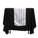12x108inch White Satin Stripe Table Runner, Elegant Tablecloth Runner