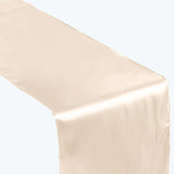 12"x108" Beige Satin Table Runner