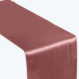 12inch x 108inch Cinnamon Rose Seamless Satin Table Runner