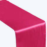 12"x108" Fuchsia Satin Table Runner