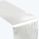 12"x108" Ivory Satin Table Runner