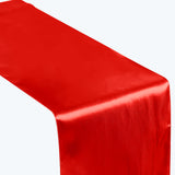 12"x108" Red Satin Table Runner