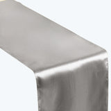 12"x108" Silver Satin Table Runner