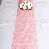 Add a Touch of Glamour with the Rose Gold Metallic Fringe Shag Tinsel Table Runner