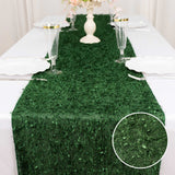 12x108inch Green Fringe Shag Polyester Table Runner