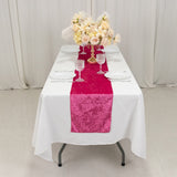 Fuchsia Premium Crushed Velvet Table Runner 190GSM - 12x108inch