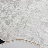 White Premium Crushed Velvet Table Runner 190GSM