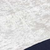 White Premium Crushed Velvet Table Runner 190GSM