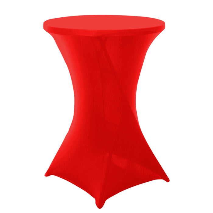 Cocktail Spandex Table Cover - Red