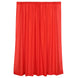 2 Pack Red Polyester Event Curtain Drapes, 10ftx8ft Backdrop Event Panels With Rod Pockets 130 GSM