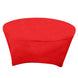 6ft Red Round Stretch Spandex Tablecloth Fitted Table Cover for 72 inch Tables