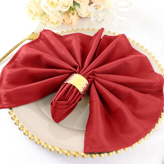 Enhance Your Event Décor with Red Seamless Cloth Dinner Napkins