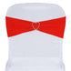 5 pack | 5"x12" Red Spandex Stretch Chair Sash