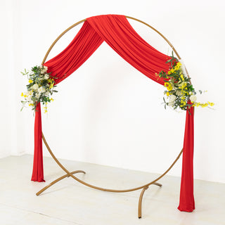 Wrinkle-Free Red Backdrop Curtain For Events