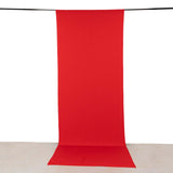 Red 4-Way Stretch Spandex Photography Backdrop Curtain with Rod Pockets, Drapery Panel