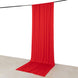 Red 4-Way Stretch Spandex Photography Backdrop Curtain with Rod Pockets, Drapery Panel