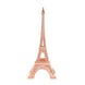 10" Rose Gold Metal Eiffel Tower Table Centerpiece, Decorative Cake Topper#whtbkgd