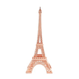 10" Rose Gold Metal Eiffel Tower Table Centerpiece, Decorative Cake Topper#whtbkgd