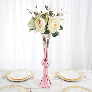 Elegant <span style="color:rgb(34,34,34);">Rose Gold</span> Ombre Glass Vases