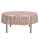 90inch Rose Gold|Blush Premium Sequin Round Tablecloth